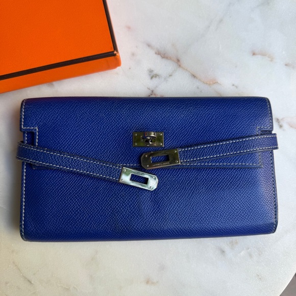 Hermès Kelly Epsom Bicolor Leather Wallet - Picture 4 of 16